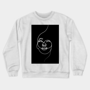 Facing The Wind ( black/white ) Crewneck Sweatshirt